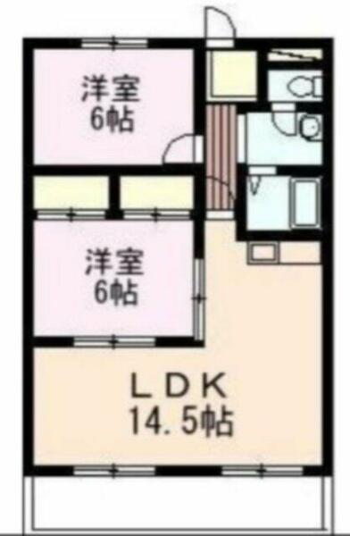 グリーンプラザ 305｜茨城県取手市井野台２丁目(賃貸マンション2LDK・3階・57.96㎡)の写真 その2