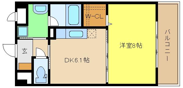 アモーレ二階町 503｜兵庫県姫路市二階町(賃貸マンション1DK・5階・35.12㎡)の写真 その2