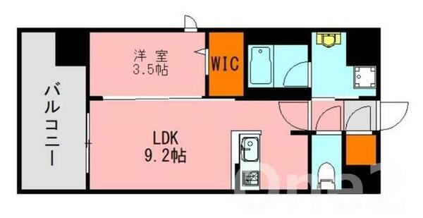 ＬＡＮＤＩＣ　ＰＲＥＭＩＵＭ　Ｏ１１５｜福岡県福岡市南区大楠１丁目(賃貸マンション1LDK・12階・34.65㎡)の写真 その2