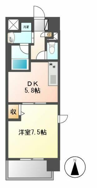 パティオエスペランサ 401｜愛知県名古屋市中区新栄１丁目(賃貸マンション1DK・4階・32.61㎡)の写真 その2