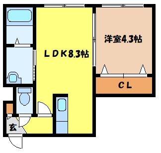 北海道札幌市北区北二十条西７丁目(賃貸マンション1LDK・2階・29.16㎡)の写真 その2