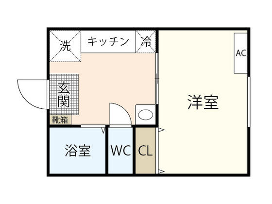 大町東アパート 0202｜広島県広島市安佐南区大町東３丁目(賃貸マンション1K・2階・24.40㎡)の写真 その2