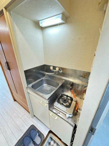 画像5:ガスコンロ設置可能のキッチンです☆ご自身でお好きなタイプのガスコンロをご用意いただけます！自炊生活