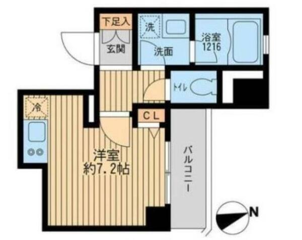 東京都品川区平塚１丁目(賃貸マンション1R・13階・24.20㎡)の写真 その1