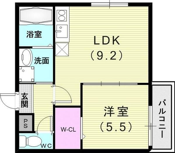 フジパレス池田石橋Ⅶ番館 305｜大阪府池田市豊島北２丁目(賃貸アパート1LDK・3階・36.48㎡)の写真 その2