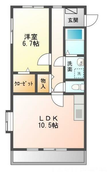 桜ケ丘ＬＵＣＫＨＩＬＬ｜愛知県豊川市桜ケ丘町(賃貸マンション1LDK・4階・45.00㎡)の写真 その2