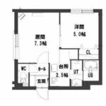 札幌市東区北三十七条東１７丁目 4階建 築8年のイメージ