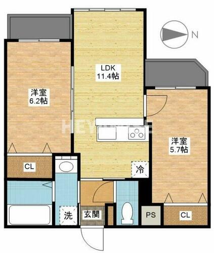 同じ建物の物件間取り写真 - ID:242001444601