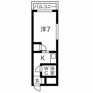 第二戸嶋屋ビル 403｜愛知県名古屋市東区東片端町(賃貸マンション1K・4階・24.87㎡)の写真 その4