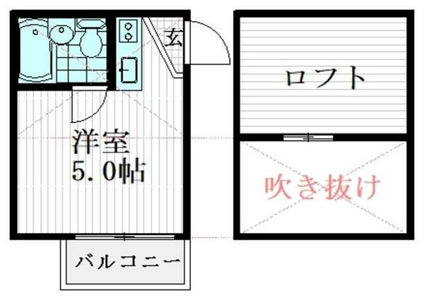 シュガーハイム｜東京都板橋区清水町(賃貸アパート1R・2階・10.50㎡)の写真 その2