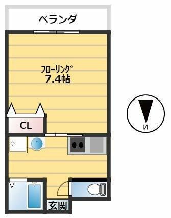 御器所オリトマンション202の間取り