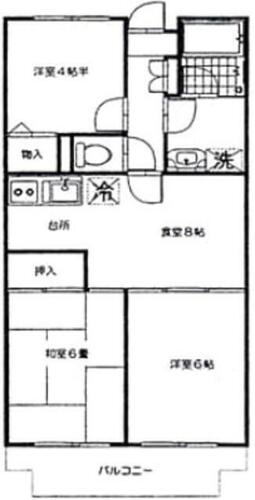 同じ建物の物件間取り写真 - ID:211046428307