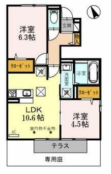 プレミアムリコス弐号館 105｜埼玉県富士見市諏訪２丁目(賃貸アパート2LDK・1階・51.16㎡)の写真 その2