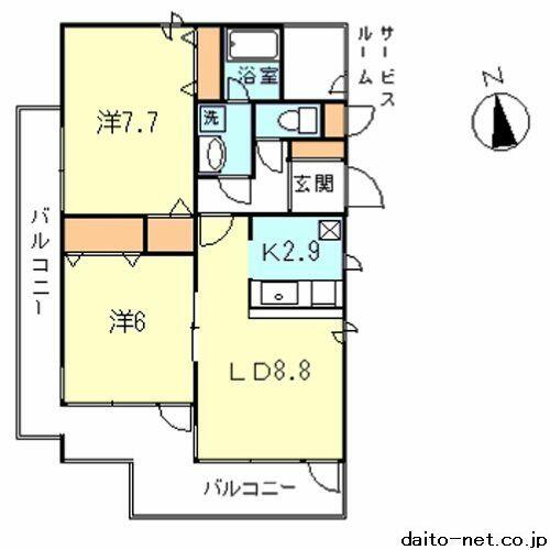 同じ建物の物件間取り写真 - ID:214055085922