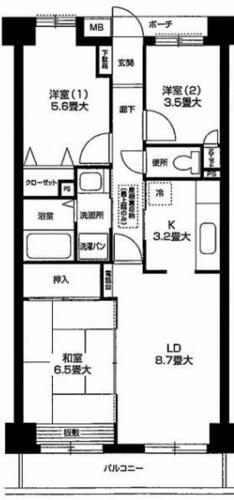 同じ建物の物件間取り写真 - ID:214055793459