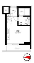 東京都渋谷区千駄ヶ谷５丁目（賃貸マンション1R・5階・31.28㎡） その2