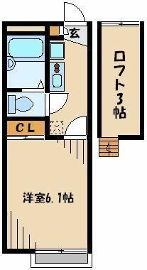 東京都東久留米市本町１丁目(賃貸アパート1K・2階・19.87㎡)の写真 その2