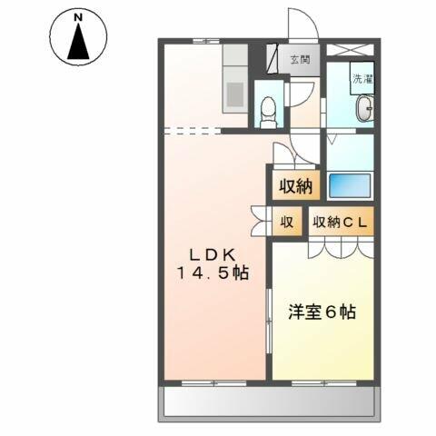 グリーン　コート｜岐阜県各務原市那加前野町２丁目(賃貸アパート1LDK・2階・44.95㎡)の写真 その2