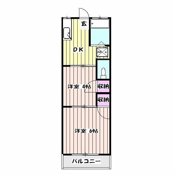 ラ・スフィンクス｜千葉県千葉市花見川区横戸町(賃貸アパート2DK・2階・29.83㎡)の写真 その2