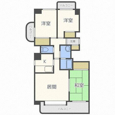 同じ建物の物件間取り写真 - ID:201022429843