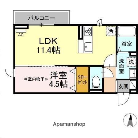 同じ建物の物件間取り写真 - ID:204004063128