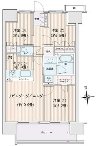 同じ建物の物件間取り写真 - ID:213103709940