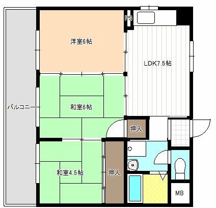 同じ建物の物件間取り写真 - ID:223032347594