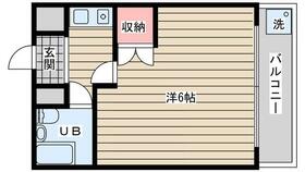 グローリーマンション  ｜ 兵庫県神戸市須磨区南落合１丁目（賃貸マンション1K・4階・17.00㎡） その2