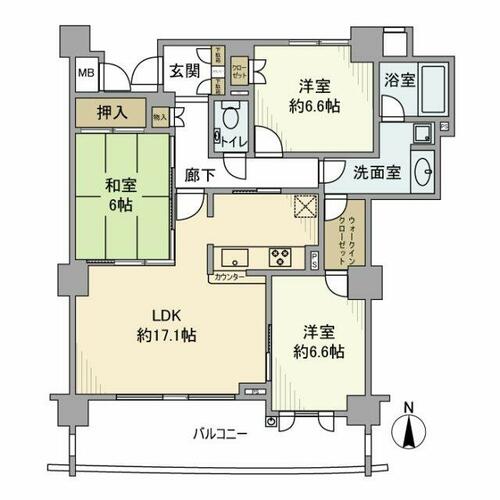 同じ建物の物件間取り写真 - ID:214055335133