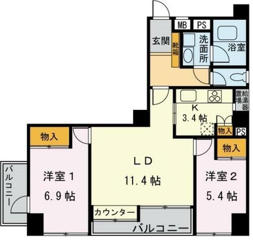 同じ建物の物件間取り写真 - ID:213101960485