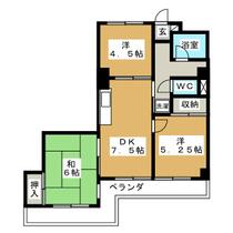 ハイホームズ七瀬 307 ｜ 長野県長野市大字鶴賀七瀬南部（賃貸マンション3DK・3階・50.52㎡） その2