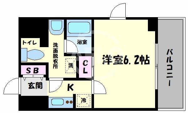 セイワパレス大今里｜大阪府大阪市東成区大今里南２丁目(賃貸マンション1K・9階・21.93㎡)の写真 その2