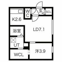 ＡｒｒｏｗｓⅦ　仮）ＳＥＮＮＡ月寒東１－２ＭＳ 201 ｜ 北海道札幌市豊平区月寒東一条２丁目（賃貸マンション1LDK・2階・34.83㎡） その2