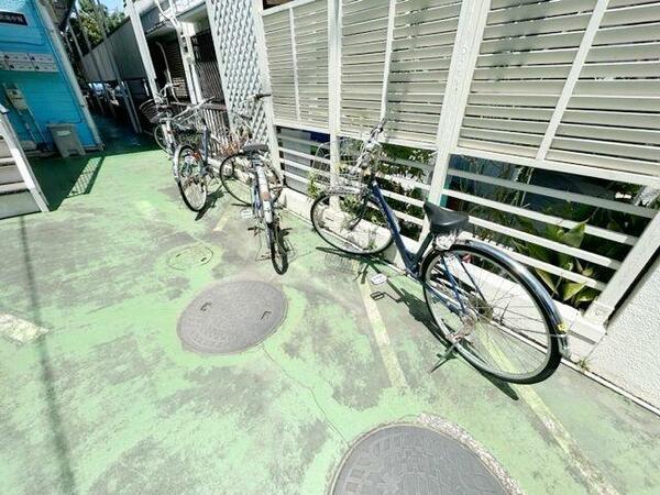 画像8:自転車駐輪可能