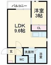 愛知県名古屋市千種区田代町字蝮池上（賃貸アパート1LDK・1階・30.18㎡） その2