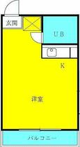 小栗原ハイツ  ｜ 千葉県船橋市本中山３丁目（賃貸マンション1R・3階・19.52㎡） その2