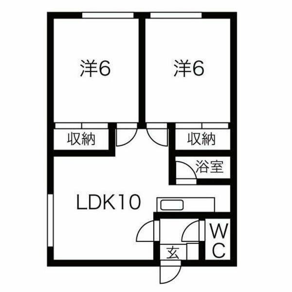 北海道札幌市手稲区富丘三条７丁目(賃貸アパート2LDK・2階・46.28㎡)の写真 その2