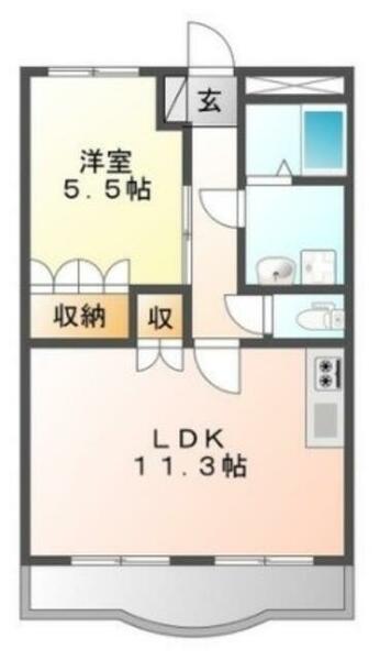 花町コマ｜東京都三鷹市新川６丁目(賃貸マンション1LDK・4階・41.04㎡)の写真 その2