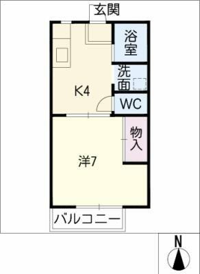 クリスタルハウス｜三重県鈴鹿市阿古曽町(賃貸アパート1K・1階・25.92㎡)の写真 その2