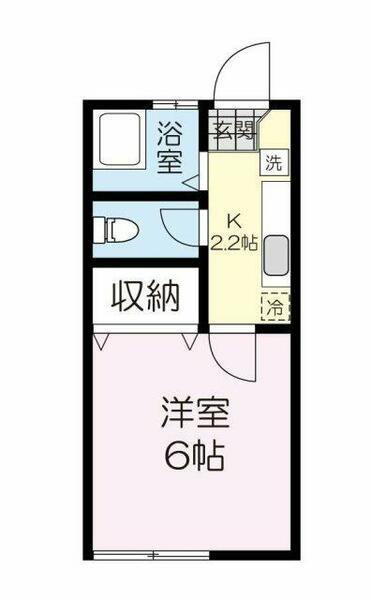 コーポ渡辺 105｜宮城県仙台市青葉区千代田町(賃貸アパート1K・1階・20.00㎡)の写真 その2