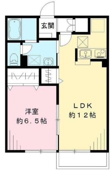 エルメゾン木下｜東京都西東京市泉町１丁目(賃貸アパート1LDK・1階・42.75㎡)の写真 その2