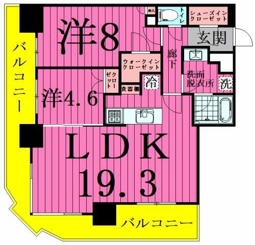 パークシティ柏の葉キャンパス　ザ・ゲートタワー　ウエスト 3102｜千葉県柏市若柴(賃貸マンション2LDK・31階・70.61㎡)の写真 その2