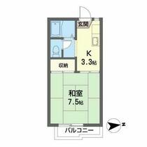 ハイツオリーブＢ 205 ｜ 宮城県仙台市太白区鹿野３丁目（賃貸アパート1K・2階・24.50㎡） その2