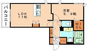 福岡県糟屋郡粕屋町原町５丁目（賃貸アパート1LDK・3階・42.63㎡） その2