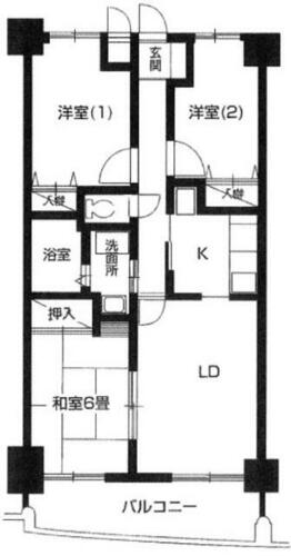 同じ建物の物件間取り写真 - ID:214055876477