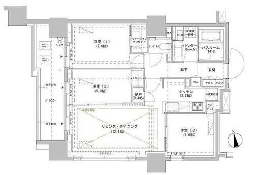 同じ建物の物件間取り写真 - ID:213103556909