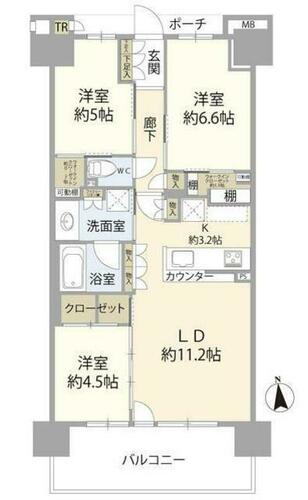 同じ建物の物件間取り写真 - ID:214054803607