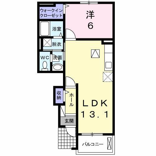 ウインド　フィル 103｜三重県四日市市小古曽６丁目(賃貸アパート1LDK・1階・45.39㎡)の写真 その2