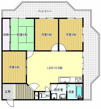 同じ建物の物件間取り写真 - ID:227082244030