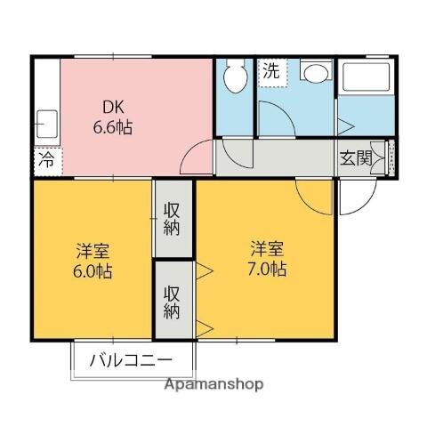 同じ建物の物件間取り写真 - ID:210002648365